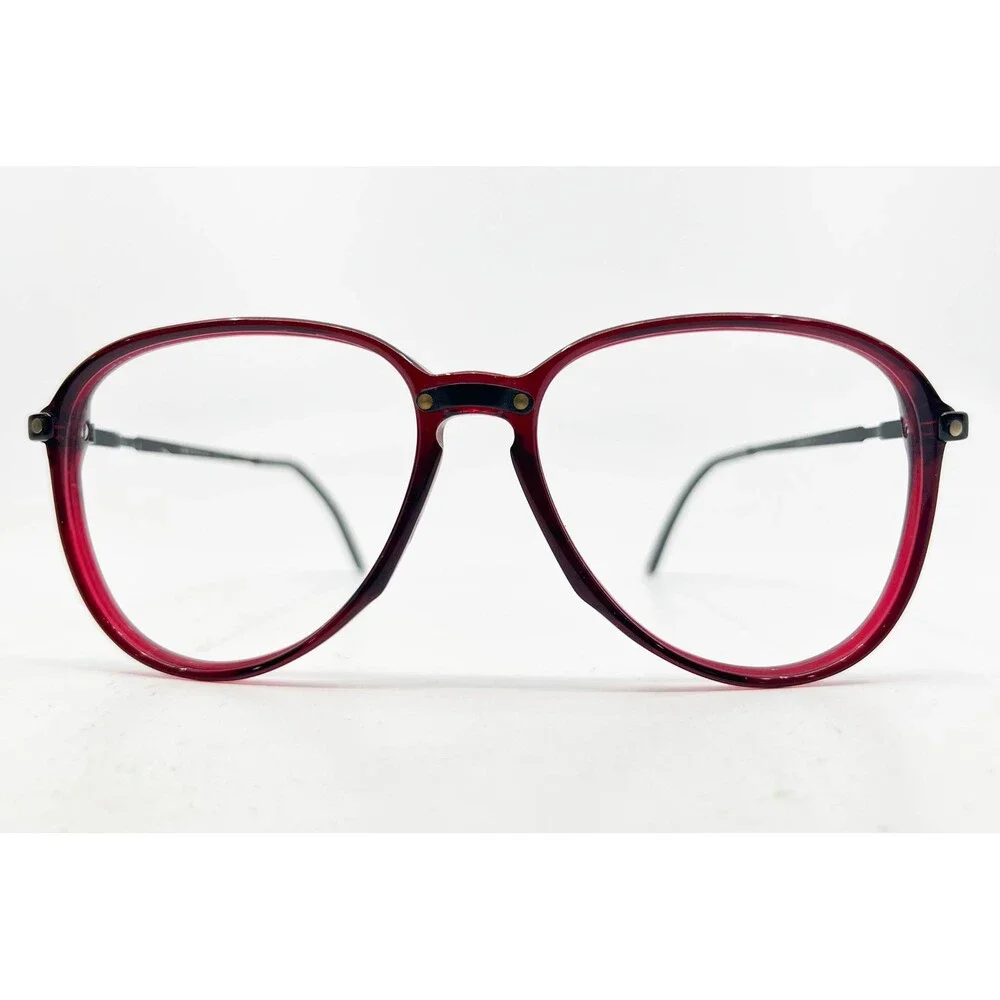 Valentino Vintage Eyeglasses Red Clear Frame Italy Mod 034 54-18 Womens Glasses